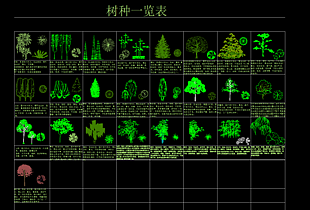 树形CAD图库